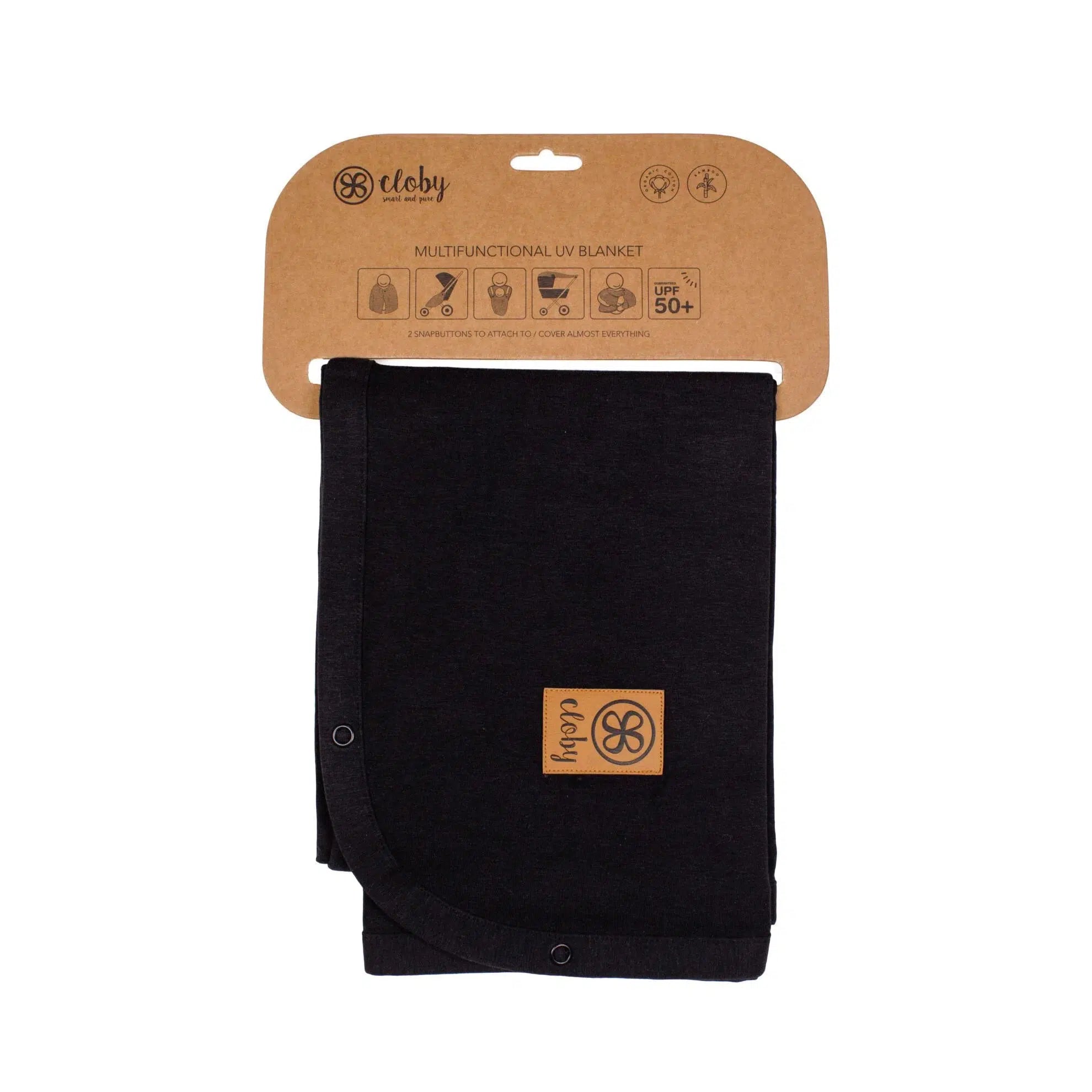 Cloby UV-deken met UPF 50+ - Zwart - UV-deken - MamaMilla
