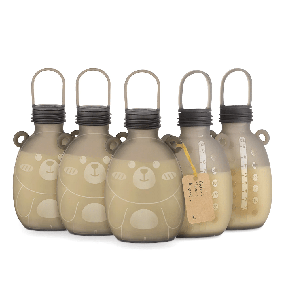Haakaa Siliconen zakje voor melk - 5 stuks (260ml) - Siliconen zakje - MamaMilla