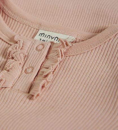 Minymo Body in Rib - Mahonie Rose - Body - MamaMilla