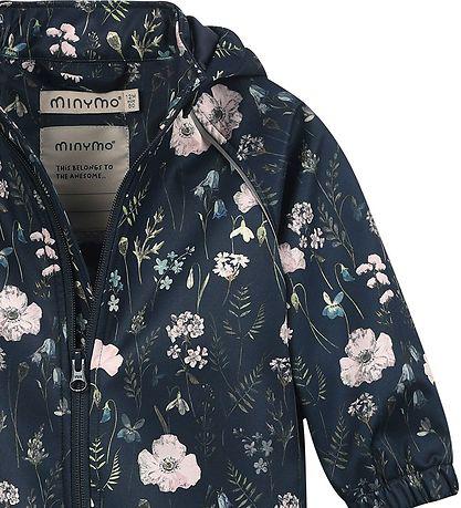 Minymo Softshell pak - Bloemen - Blue Nights - softshell - kind - MamaMilla