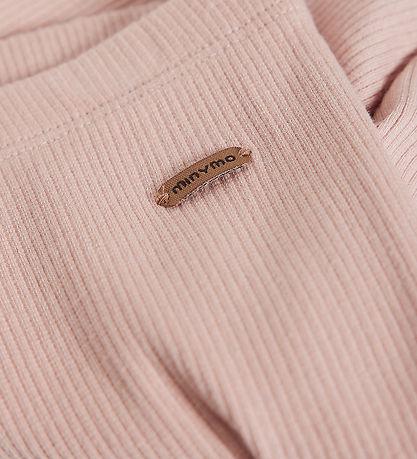 Minymo legging in ribstof - Mahogany Rose - broek - MamaMilla