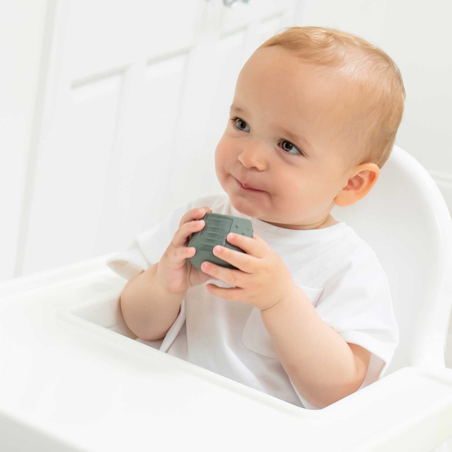 Tidy Tot Siliconen Beker - My First Cup - Grijs - Beker - MamaMilla