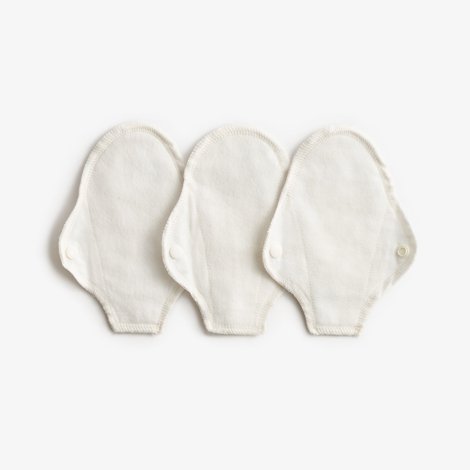 Imse Vimse G-string Inlegkruisjes (stoffen pads) in Biologisch Katoenflanel - 3 stuks - Naturel - Inlegkruisjes - MamaMilla
