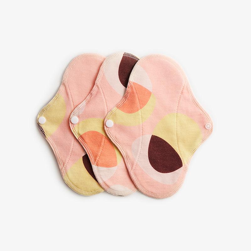 Imse Vimse Inlegkruisjes (doekjes) in biologisch katoenen jersey - 3 stuks - Pink Hoop - Inlegkruisjes - MamaMilla