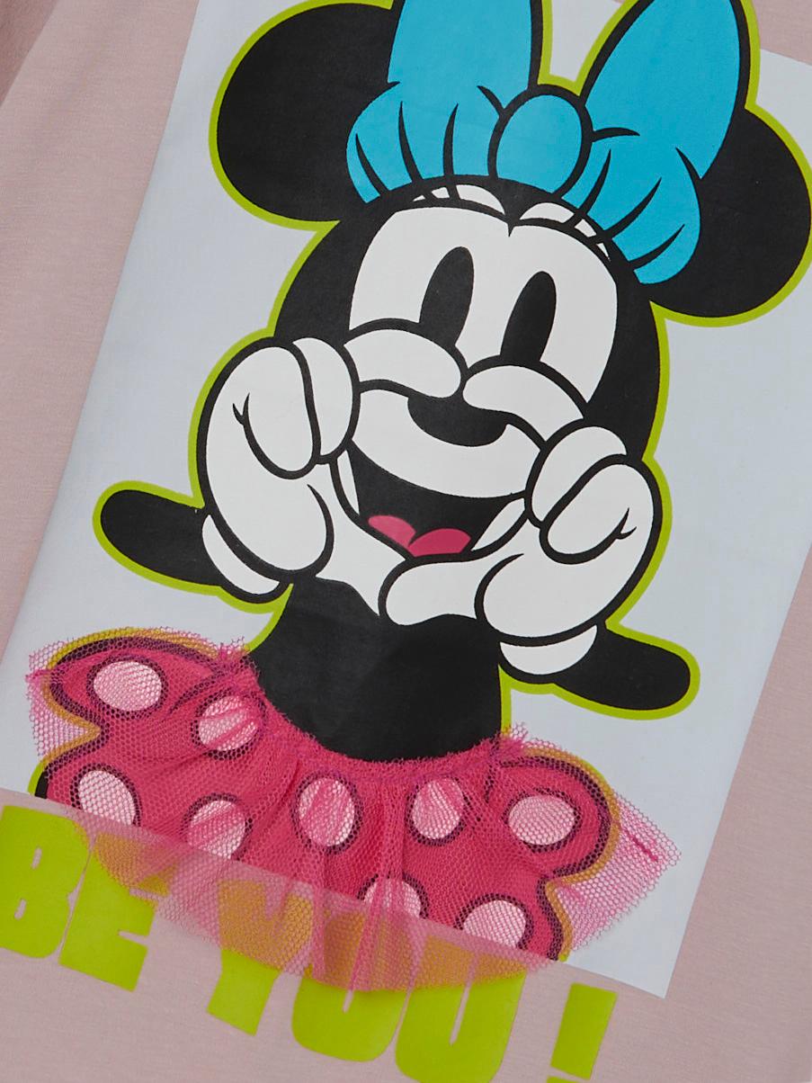 Name it t-shirt met lange mouwen - Minnie Mouse - Violet ijs - t-shirt - MamaMilla