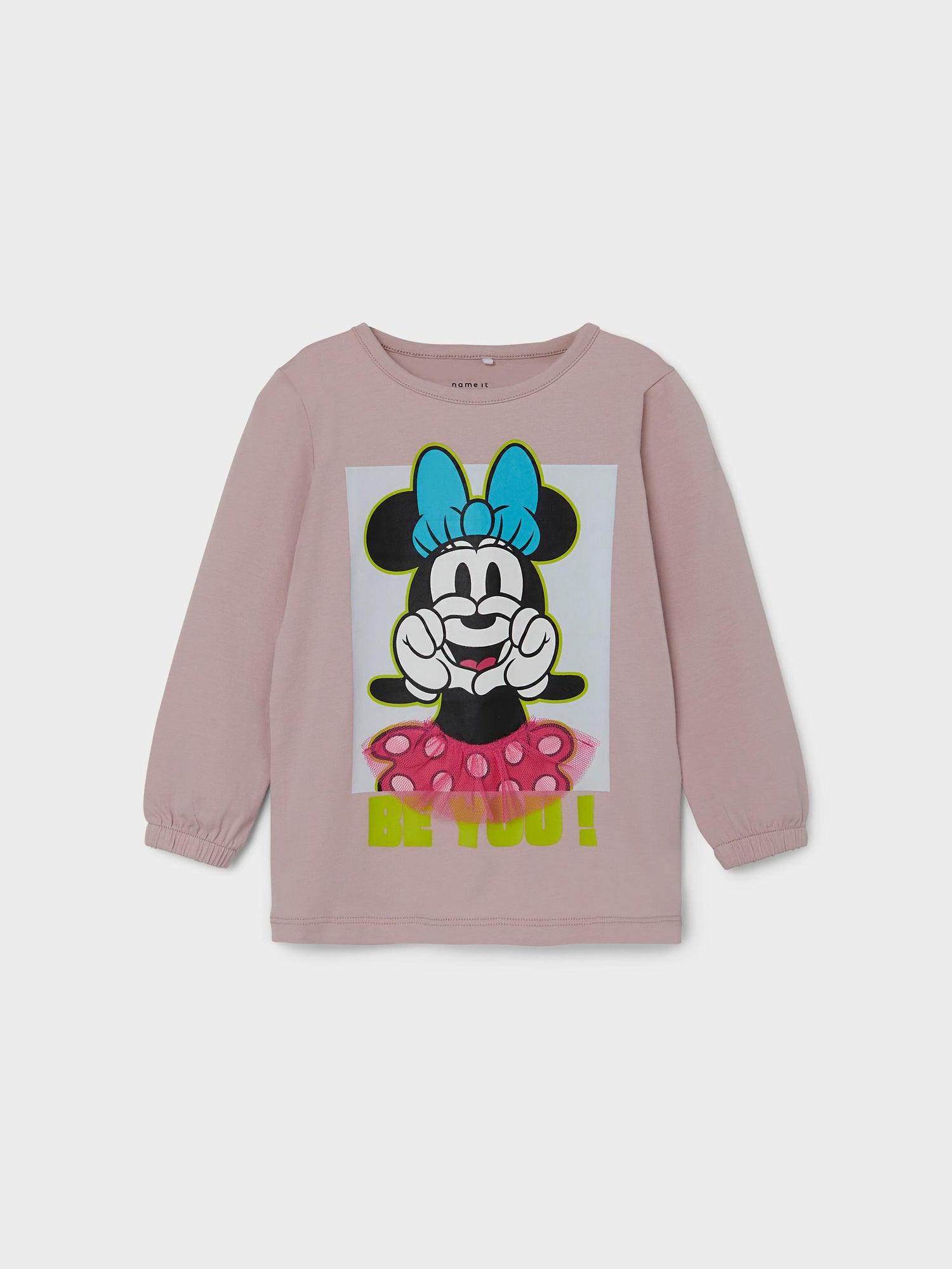 Name it t-shirt met lange mouwen - Minnie Mouse - Violet ijs - t-shirt - MamaMilla