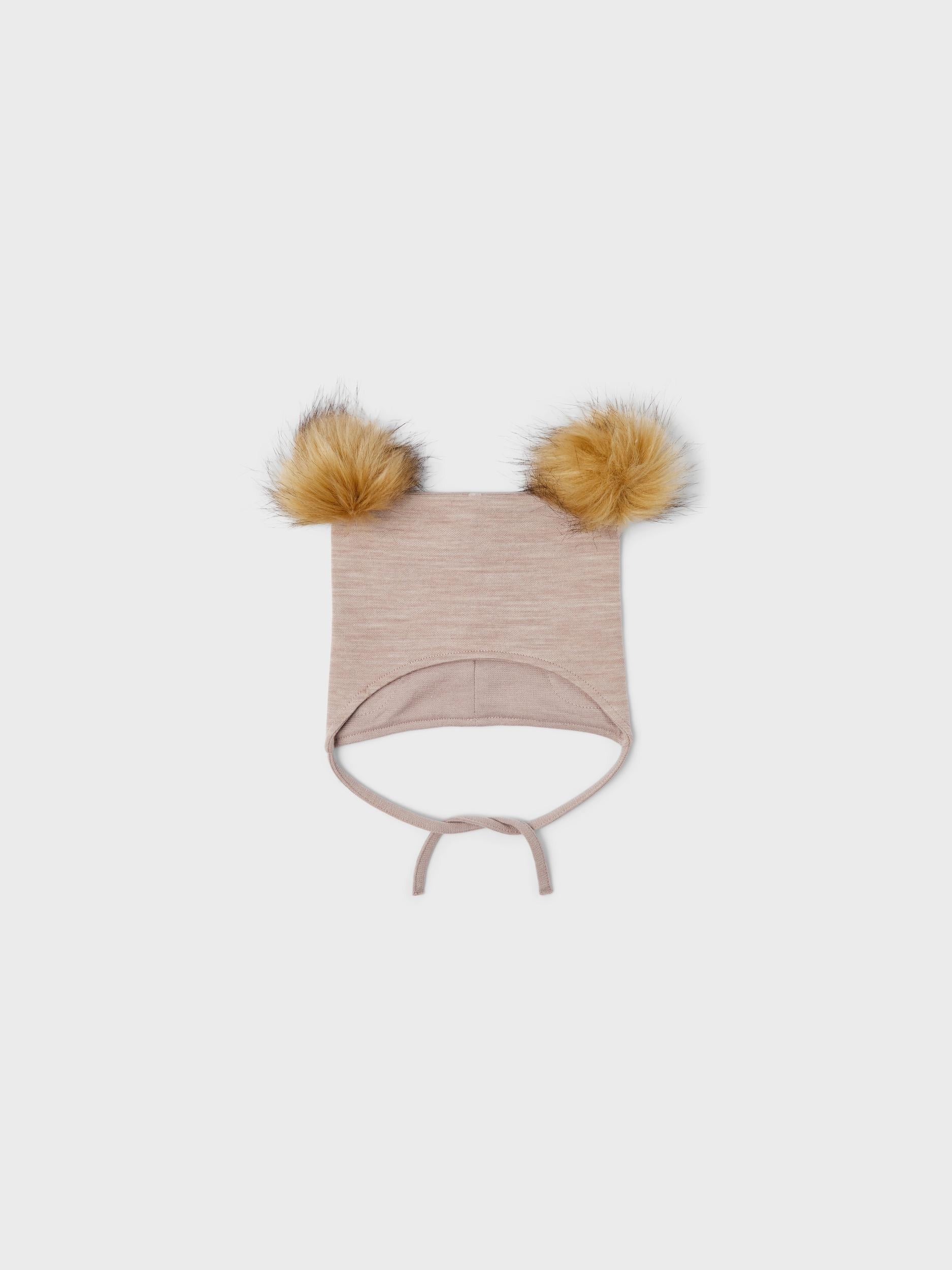 Name it Muts van wol met Pom Pom - Wuppo - Sphinx - Babymutsje - MamaMilla