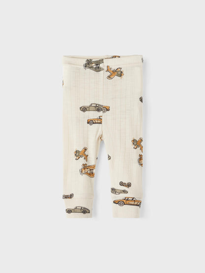 Name it leggings in wol - Motief - Moonbeam - Broek - MamaMilla