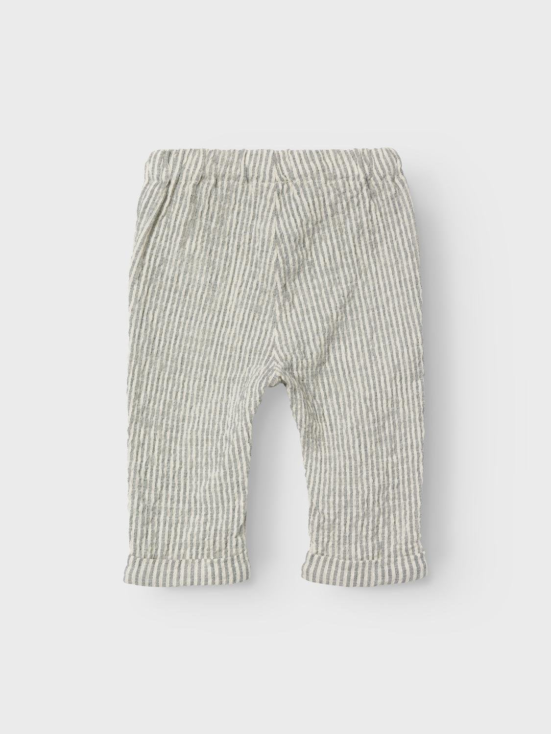 Name it broek in katoen - Blauwe strepen - Broek - MamaMilla