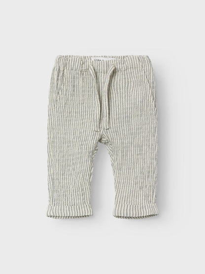 Name it broek in katoen - Blauwe strepen - Broek - MamaMilla