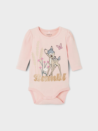 Name it body met Disney motief en glitters - Droma - Bambi - Sepia Rose - Body - MamaMilla