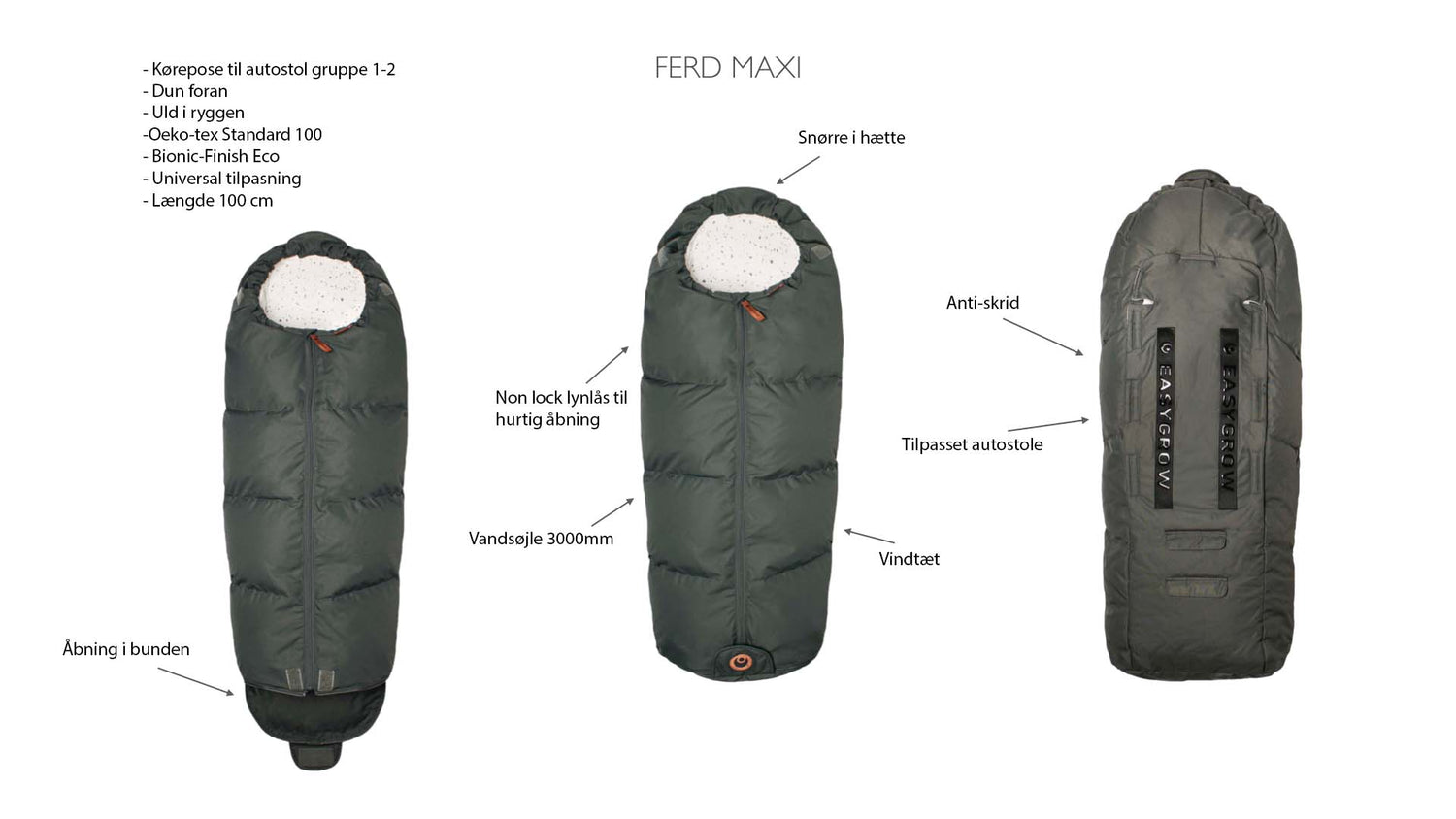 Easygrow FERD MAXI reistas voor autostoel en kinderwagen - Zwart - Reistas - MamaMilla