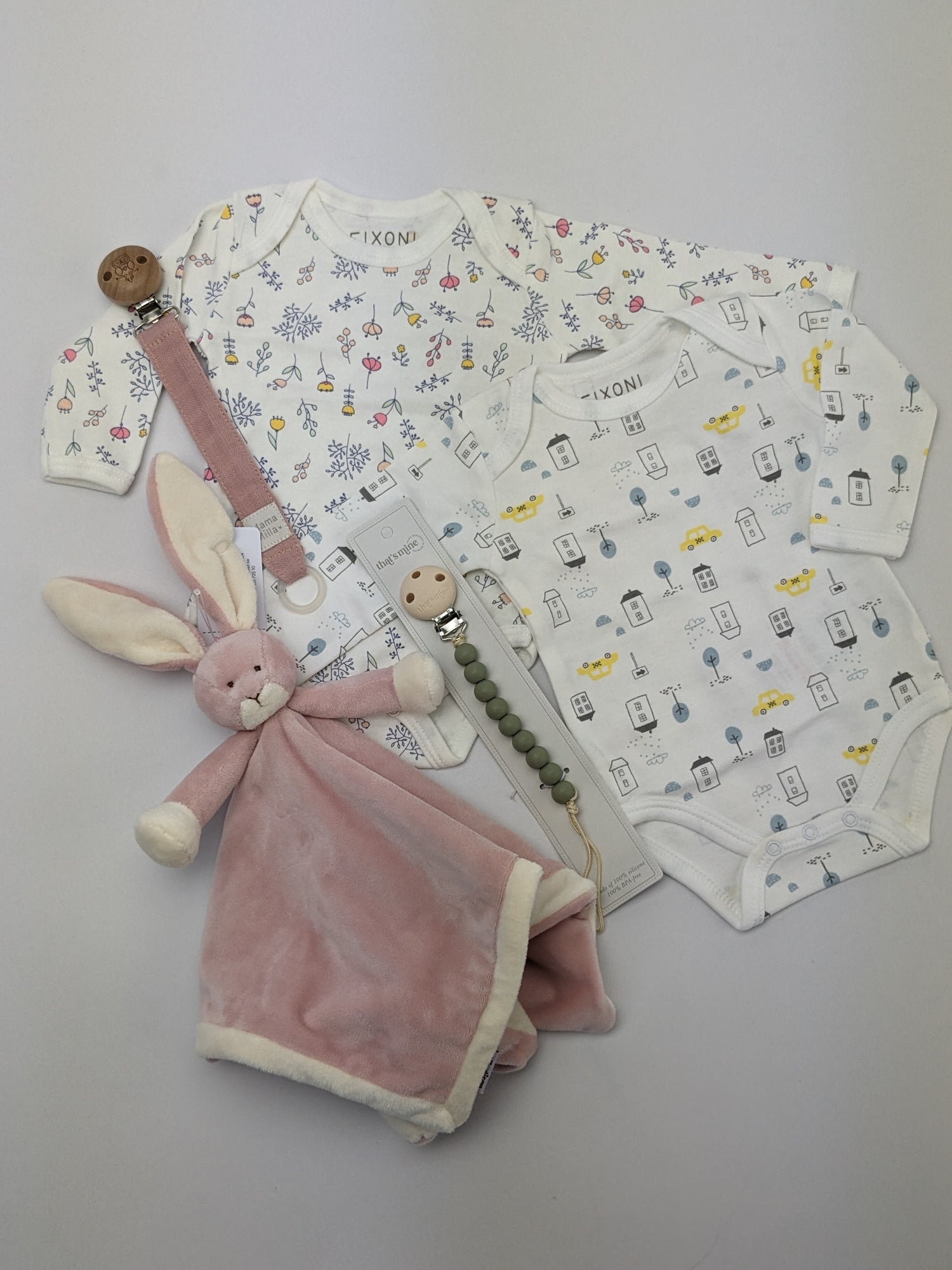 Fixoni body - New Nadja - Bloemen - Wit - Kleding - MamaMilla