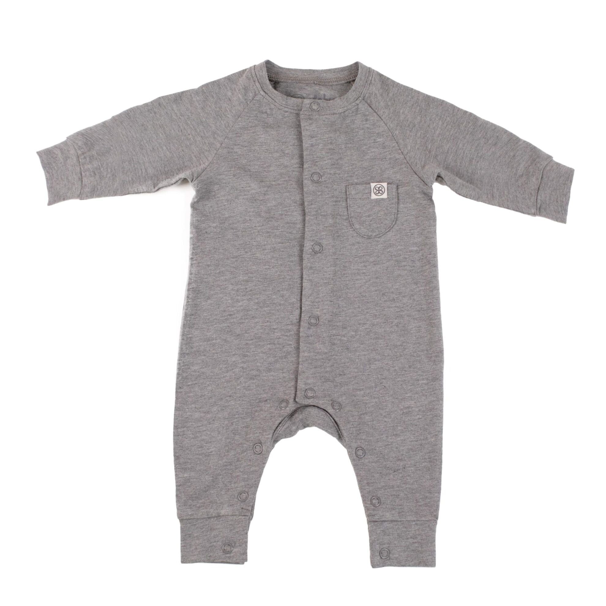Cloby UV-playsuit - Steengrijs 50/56 - - MamaMilla