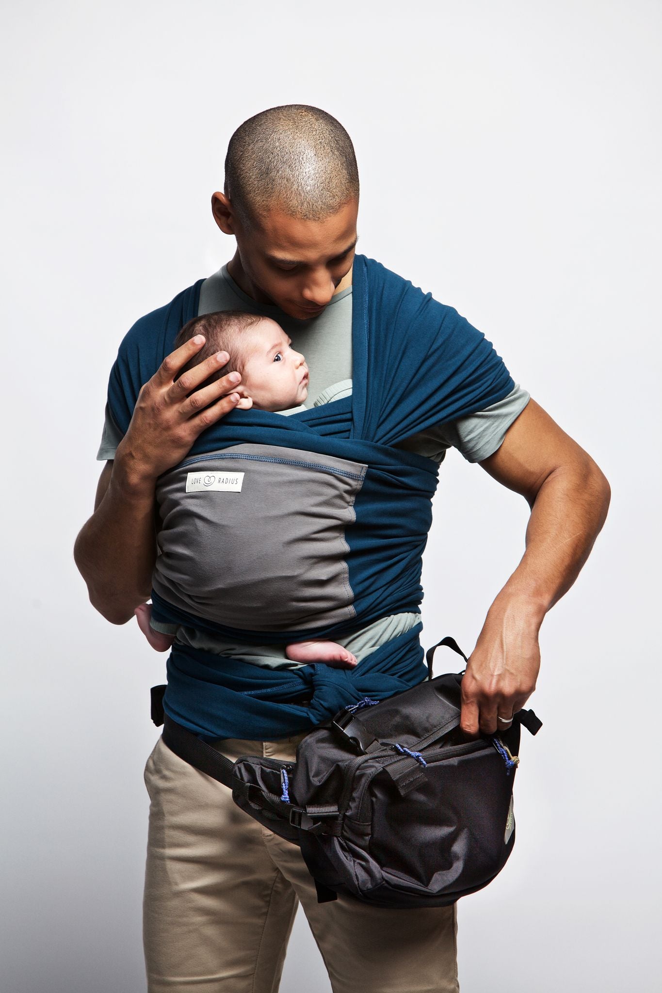 Love radius - CaravanBag - Multibag en heupdrager in één - Zwart - Luiertas - MamaMilla