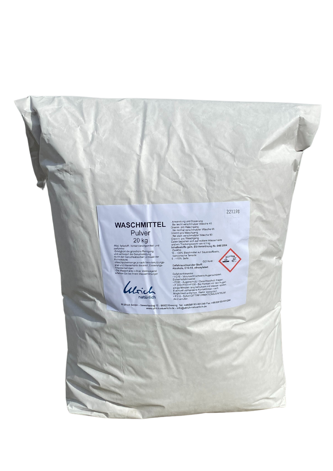 Ulrich Natürlich sportwas met geurabsorber (actifresh) - poeder - 20 kg - Waspoeder - MamaMilla