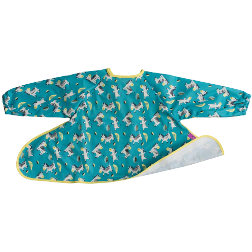 Tidy Tot Slab met lange mouwen voor dienblad - Turquoise Zebra - Slab met mouwen - MamaMilla
