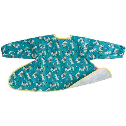 Tidy Tot Slab met lange mouwen voor dienblad - Turquoise Zebra - Slab met mouwen - MamaMilla