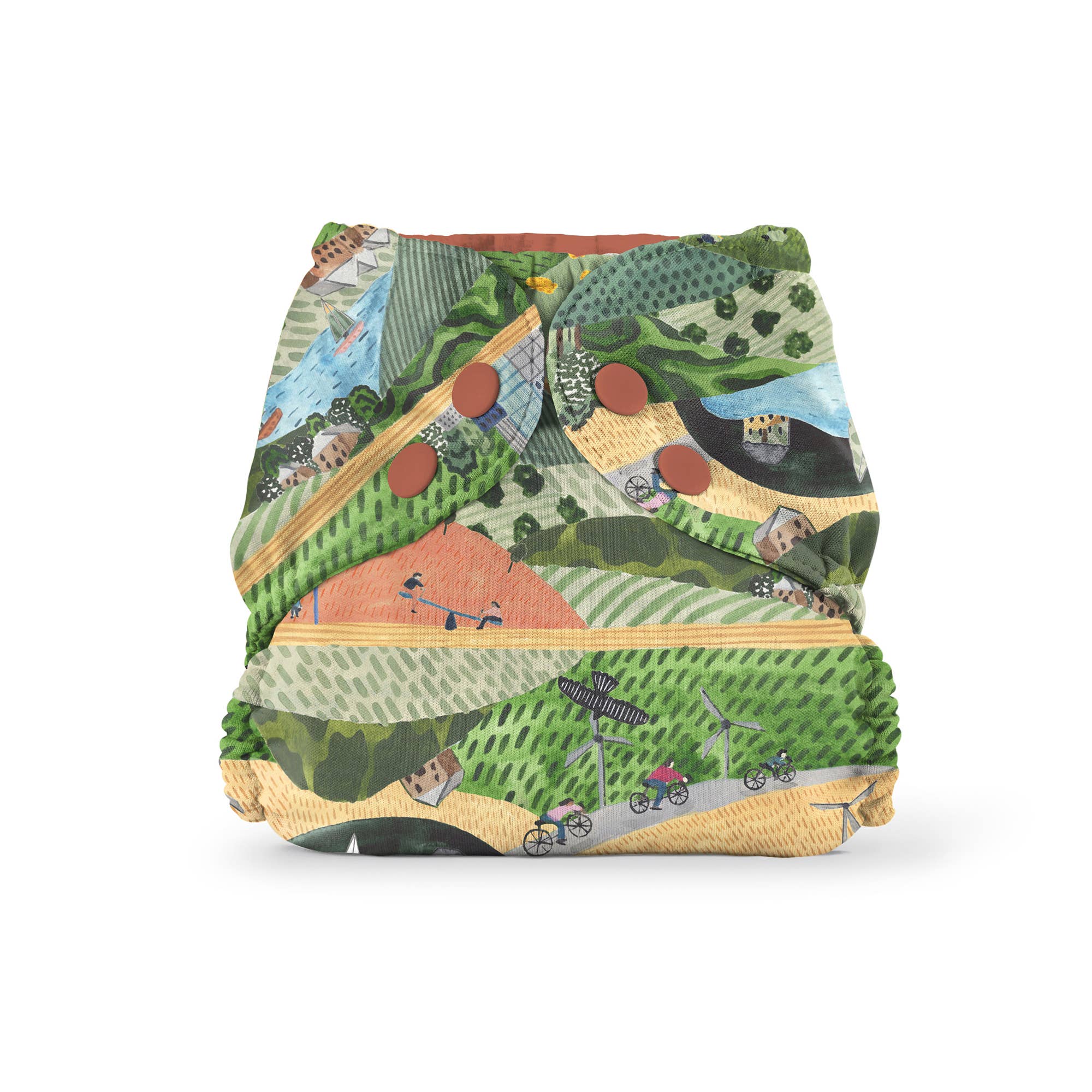 Buitenkant (+ zwemluier): Winter Water Factory Wild Cats / maat 2 (18-35 lbs) - - MamaMilla