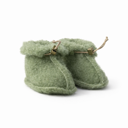Babywollen schoentjes gemaakt van 100% biologische schapenwol