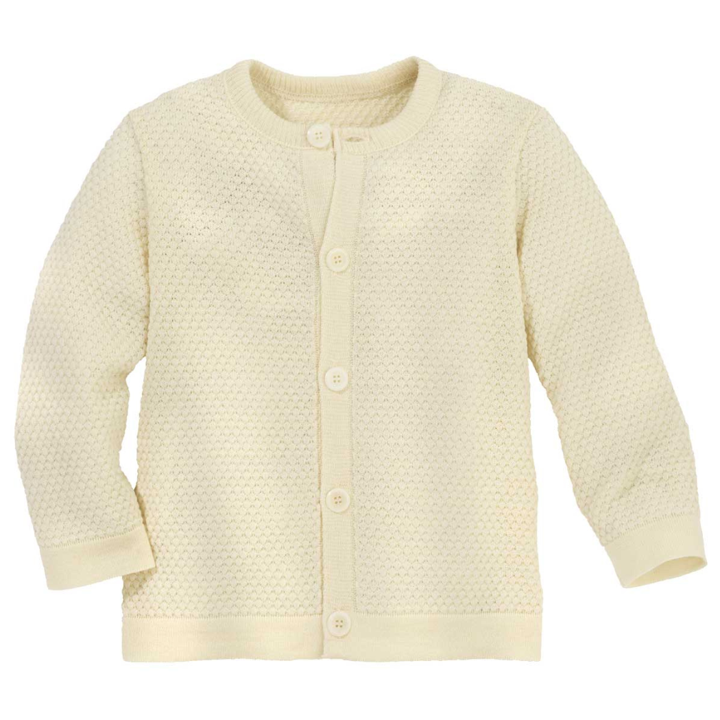 Disana Vest in wafelbreisel – Merinowol – Naturel