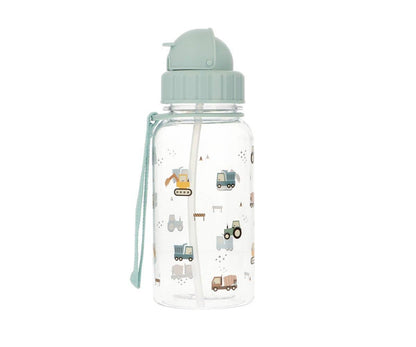 Drinkfles met uitloop in tritan kunststof - 500 ml - Vrachtwagens - Drinkfles in kunststof - MamaMilla