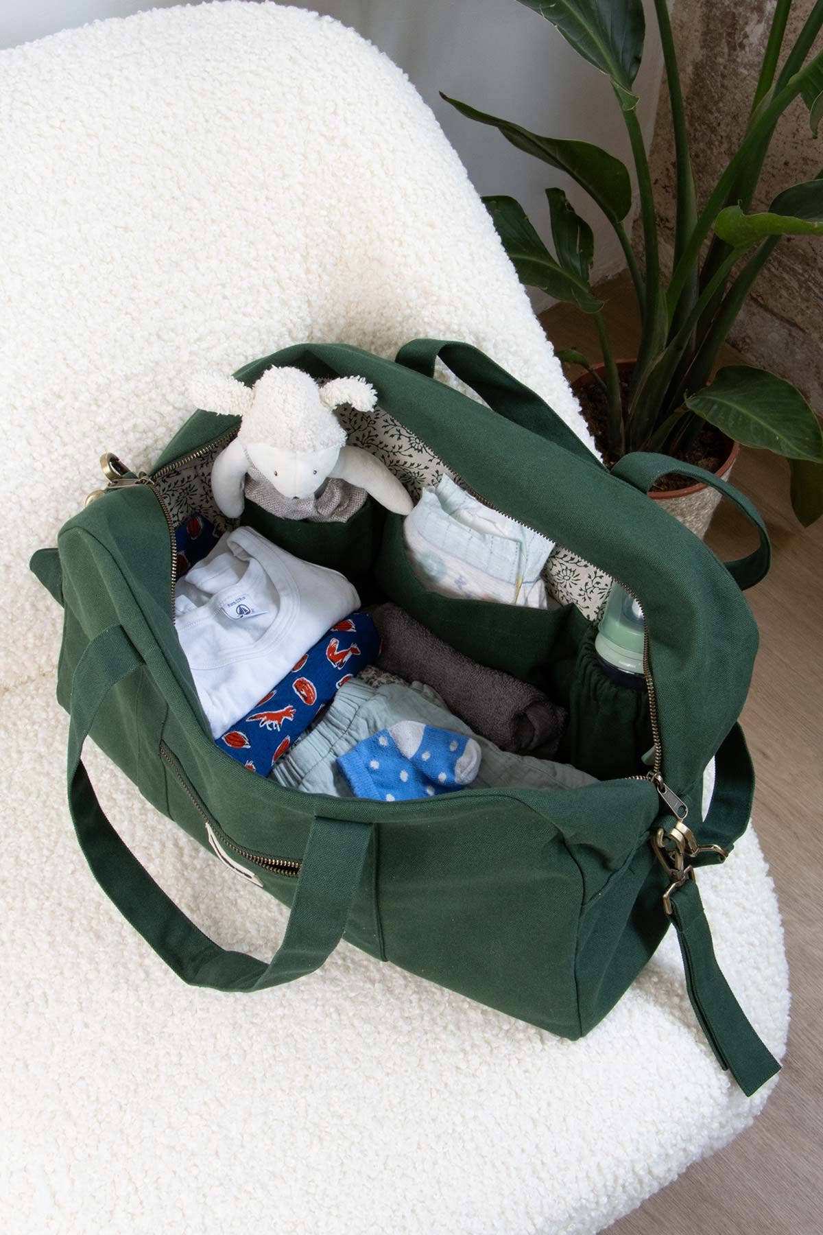 Hindbag Pusletaske Økologisk Bomuld Grøn