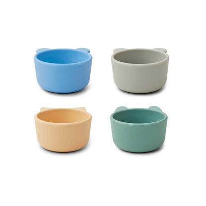 Liewood Malene Silikone Skåle 4-pak - Peppermint Multi Mix
