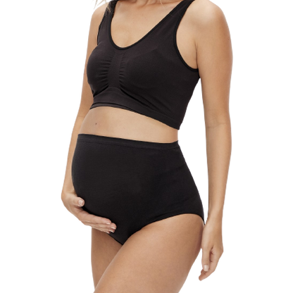 Mamalicious 2-pack biologische zwangerschapsslipjes Heal - Zwart - Zwangerschapskleding - MamaMilla