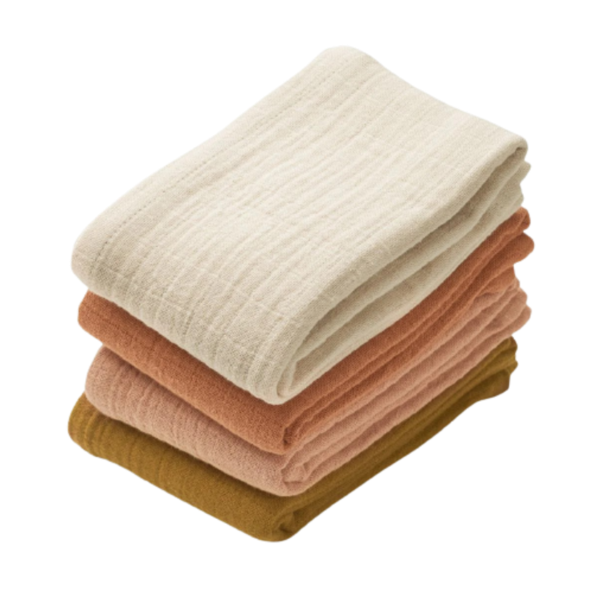 Liewood stoffen luiers - Leon - 4-pack - Rose mix - Doekluiers - MamaMilla