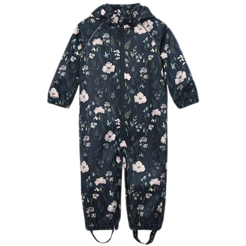Minymo Softshell pak - Bloemen - Blue Nights - softshell - kind - MamaMilla