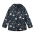 Minymo Softshell jas - Bloemen - Blue Nights - softshell - kind - MamaMilla