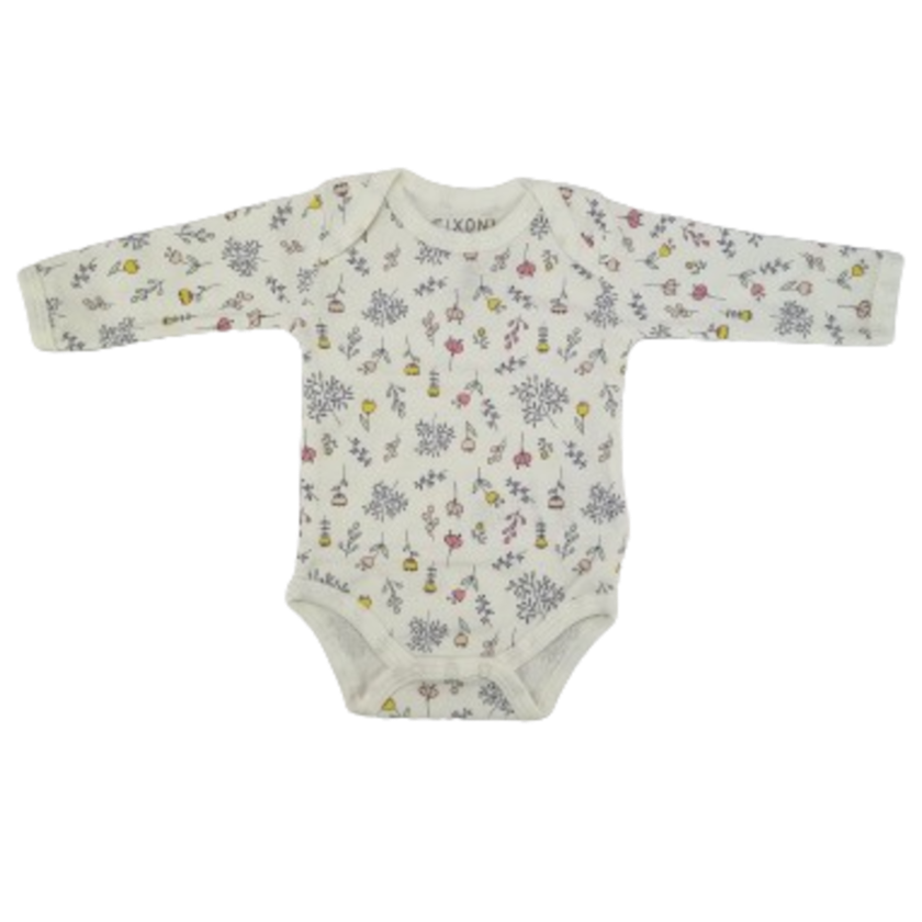 Fixoni body - New Nadja - Bloemen - Wit - Kleding - MamaMilla