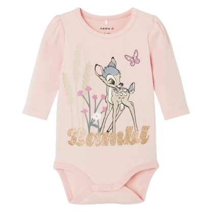 Name it body met Disney motief en glitters - Droma - Bambi - Sepia Rose - Body - MamaMilla