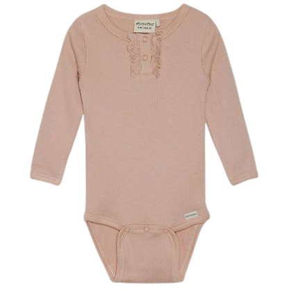 Minymo Body in Rib - Mahonie Rose - Body - MamaMilla