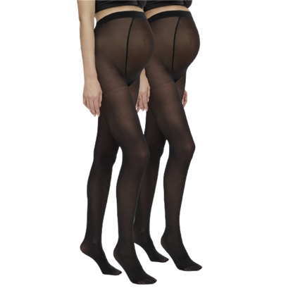 Mamalicious nylon zwangerschapskousen (50 denier) 2-pack - zwangerschapskleding - MamaMilla