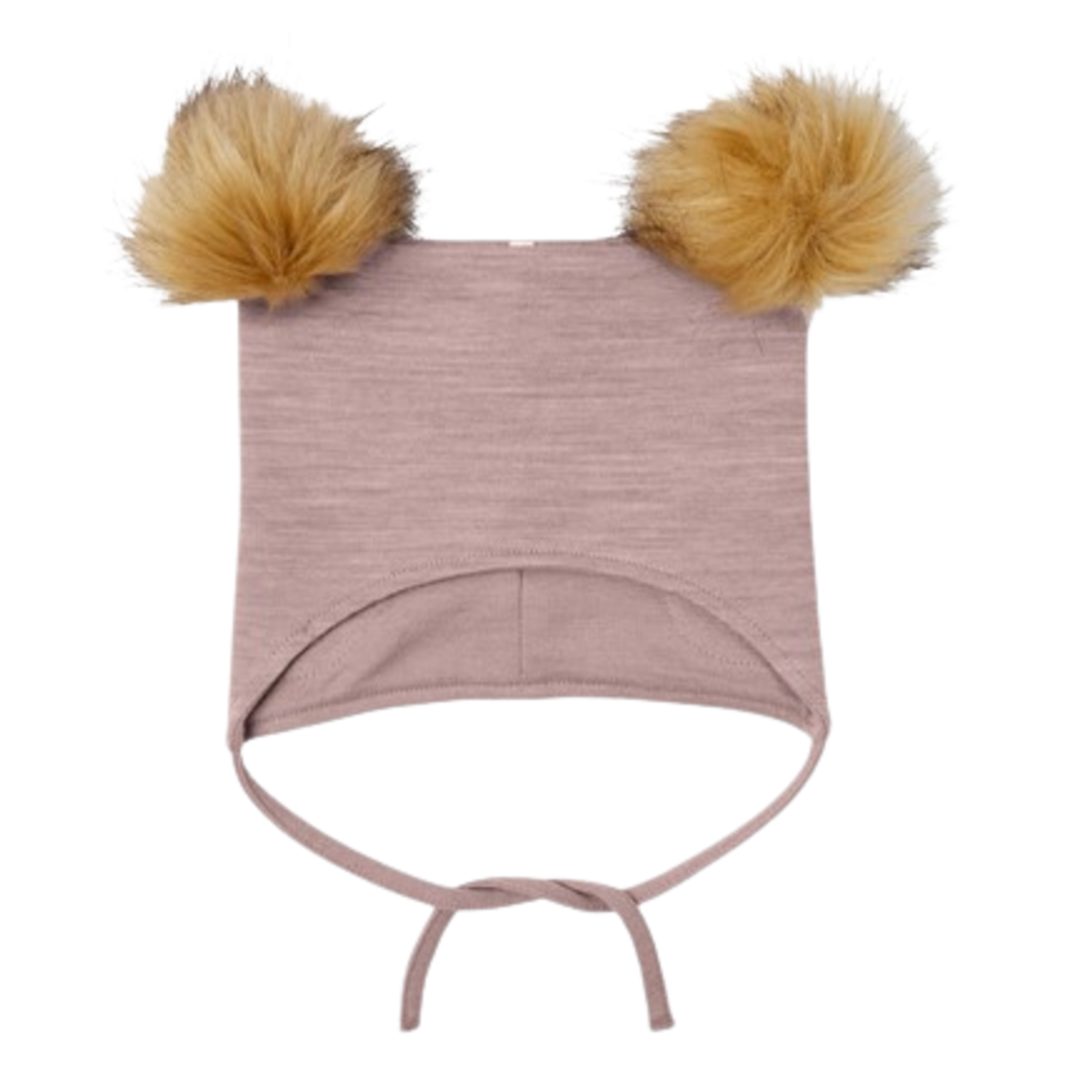 Name it Muts van wol met Pom Pom - Wuppo - Gewei - Babymutsje - MamaMilla