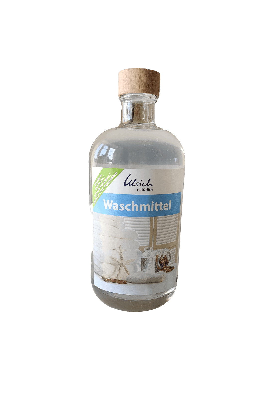 Ulrich Natürlich wasmiddel universeel - neutraal - 500 ml in glazen fles - Wasmiddel (neutraal) - MamaMilla