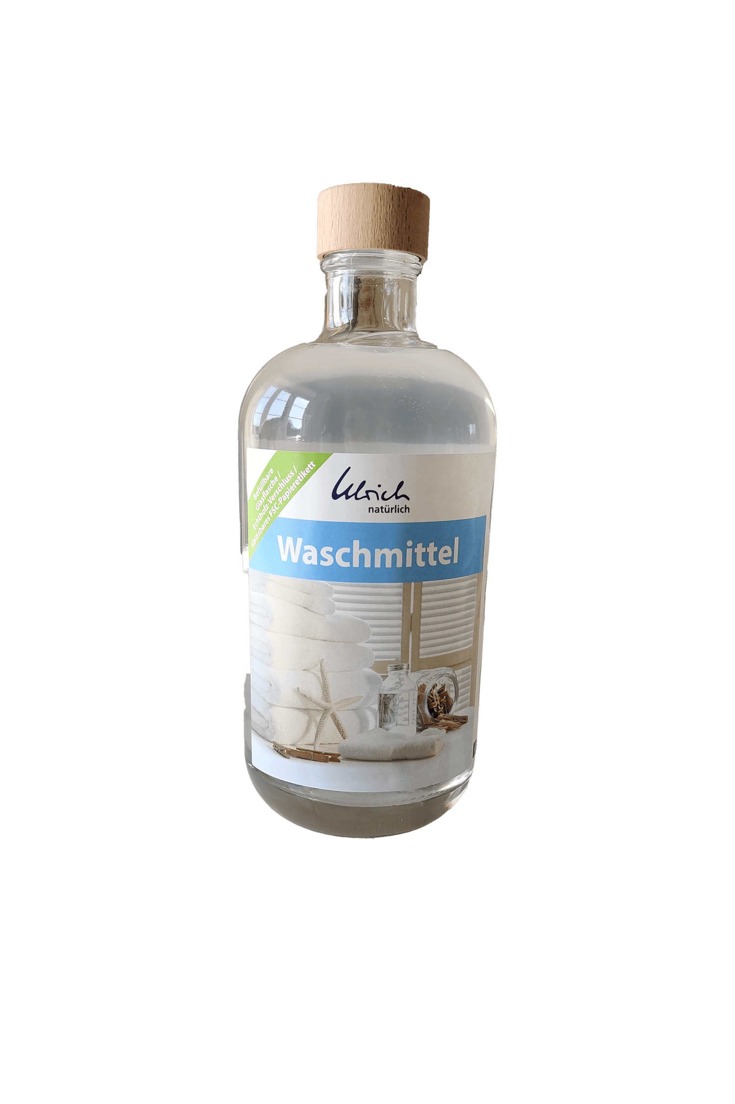 Ulrich Natürlich wasmiddel universeel - neutraal - 500 ml in glazen fles - Wasmiddel (neutraal) - MamaMilla