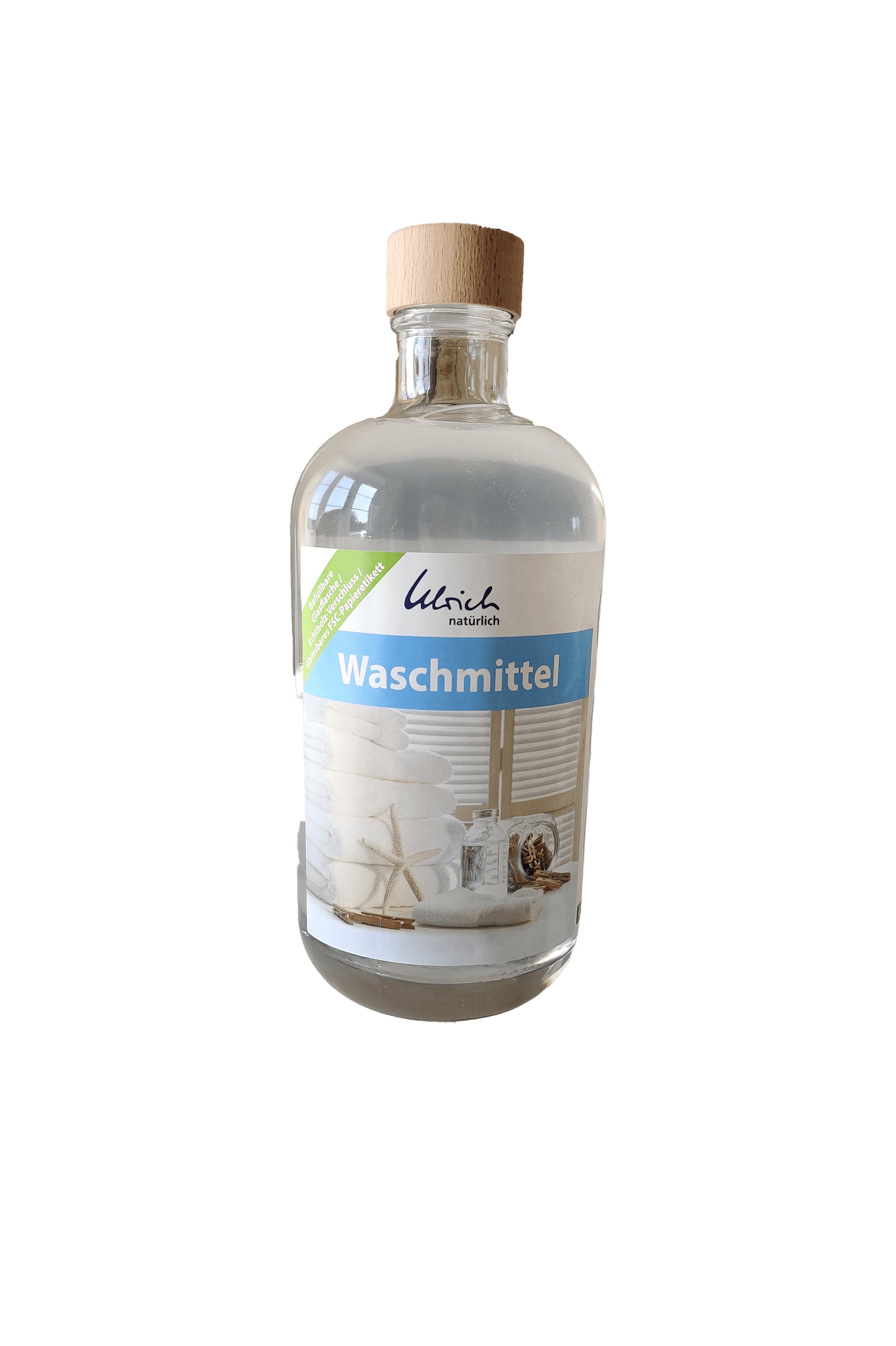 Ulrich Natürlich wasmiddel universeel - neutraal - 500 ml in glazen fles - Wasmiddel (neutraal) - MamaMilla
