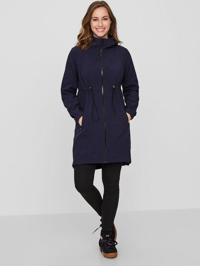 Mamalicious 3in1 softshell draag- en zwangerschapsjas - Donkerblauw - Draagjas - MamaMilla