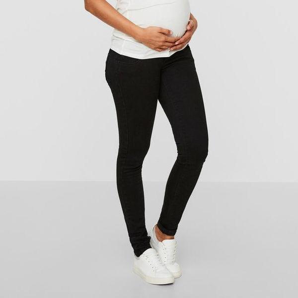 Mamalicious slim fit zwangerschapsjeans - Zwart - Zwangerschapskleding - MamaMilla
