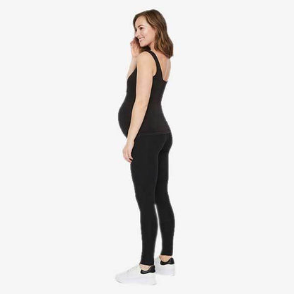 Mamalicious 2-pack zwangerschapsleggings van biologisch katoen - Zwart - Zwangerschapskleding - MamaMilla