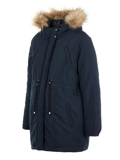 Mamalicious Zwangerschapsparkajas - Jessa - Marineblauwe blazer - Zwangerschapsjas - MamaMilla