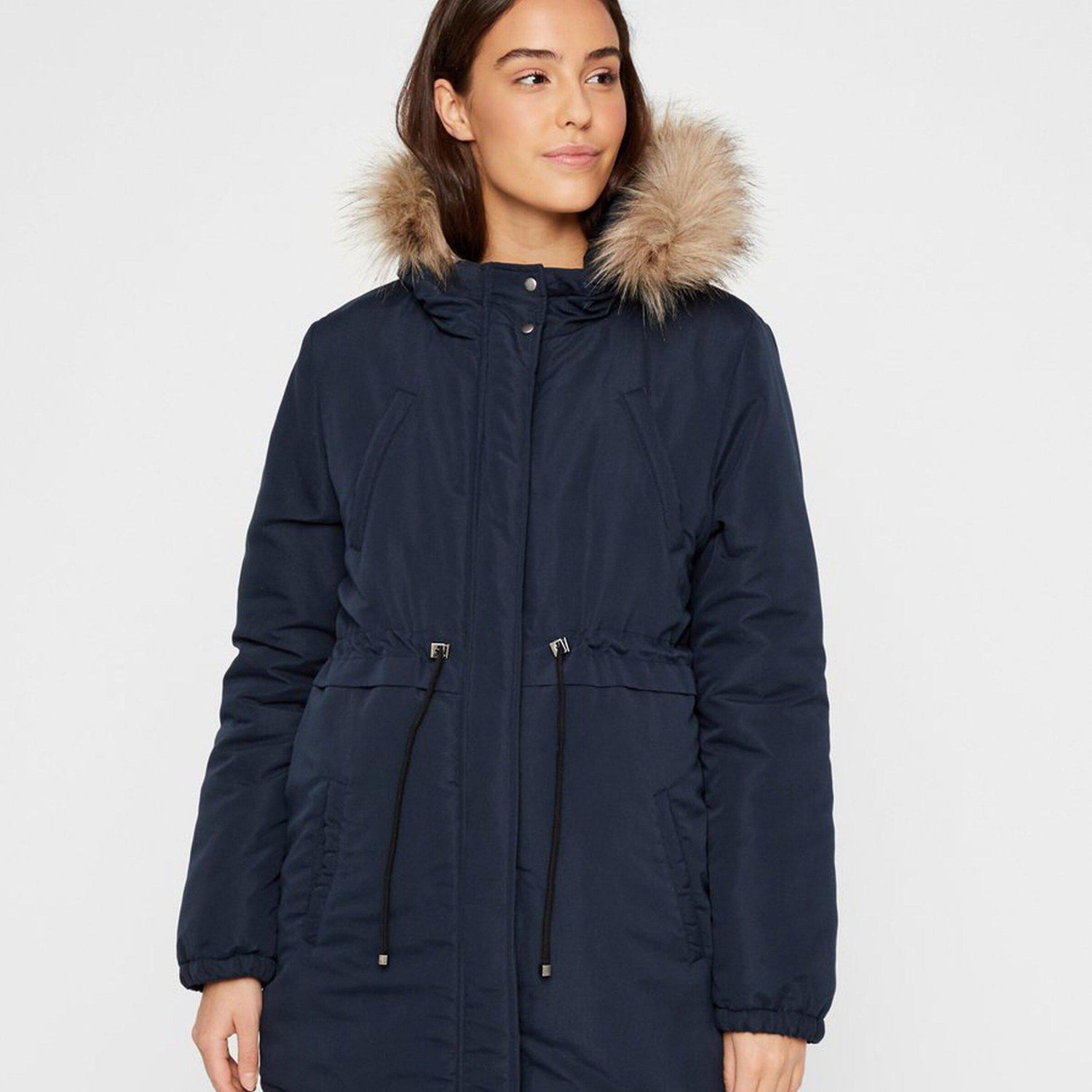 Mamalicious Zwangerschapsparkajas - Jessa - Marineblauwe blazer - Zwangerschapsjas - MamaMilla