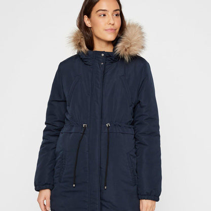 Mamalicious Zwangerschapsparkajas - Jessa - Marineblauwe blazer - Zwangerschapsjas - MamaMilla