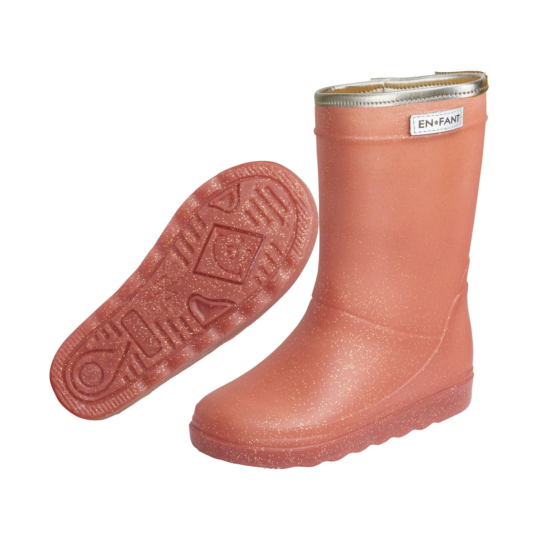 Een FANT rubberlaarzen met glitters - Metallic roze - schoenen - MamaMilla