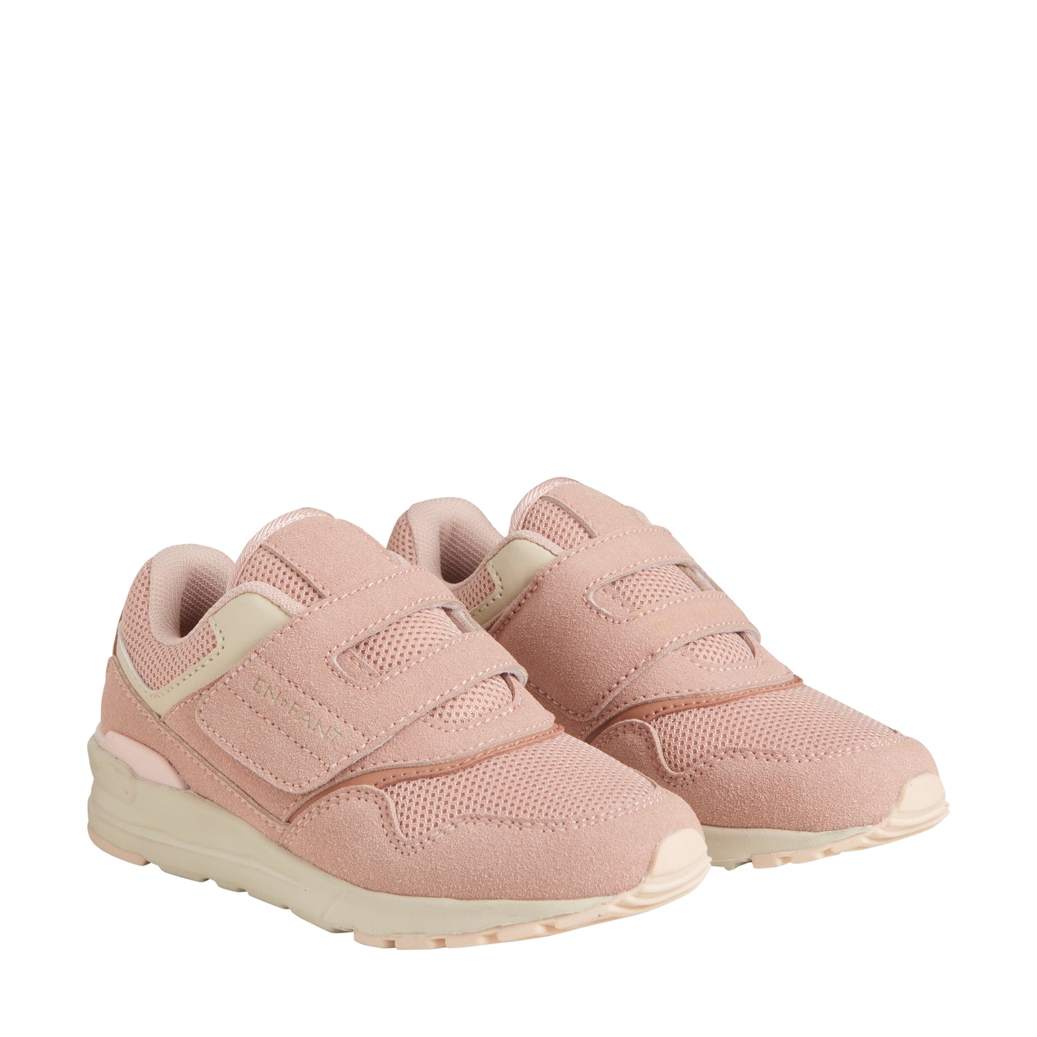 Een FANTASTISCHE lichtgewicht sneakers met klittenband - Misty Rose - schoenen - MamaMilla