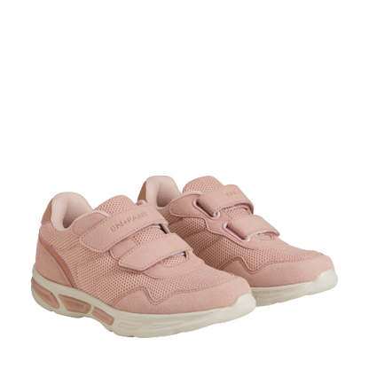 Een FANTASTISCHE lichtgewicht sneakers met klittenband en lichte - Misty Rose - schoenen - MamaMilla