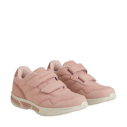 Een FANTASTISCHE lichtgewicht sneakers met klittenband en lichte - Misty Rose - schoenen - MamaMilla